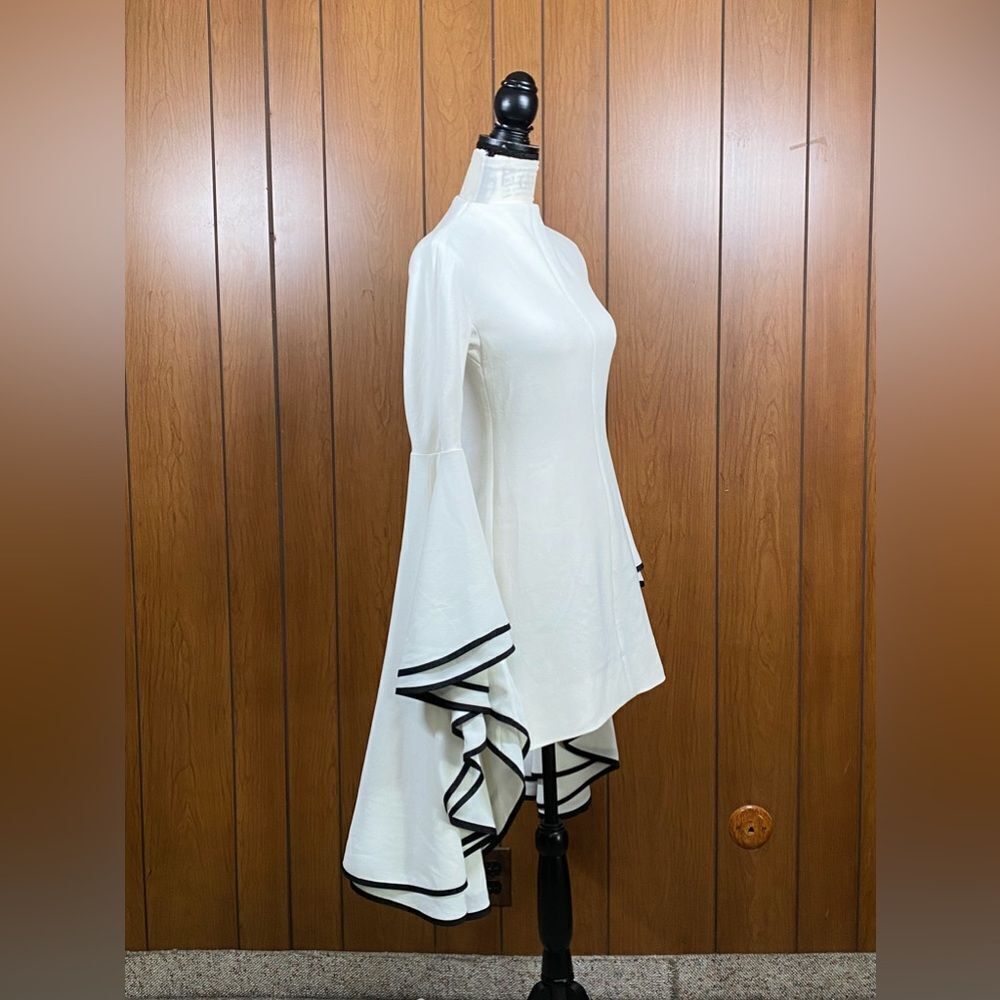 Proenza Schouler crepe ruffle sleeve dress size 2 - Picture 10 of 16